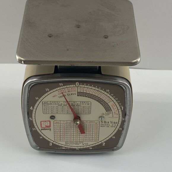 1978 Vintage Postal Scale Pelouze Model Z5 Mechanical 5 Lbs x 1/2 oz. Capacity - Picture 10 of 12